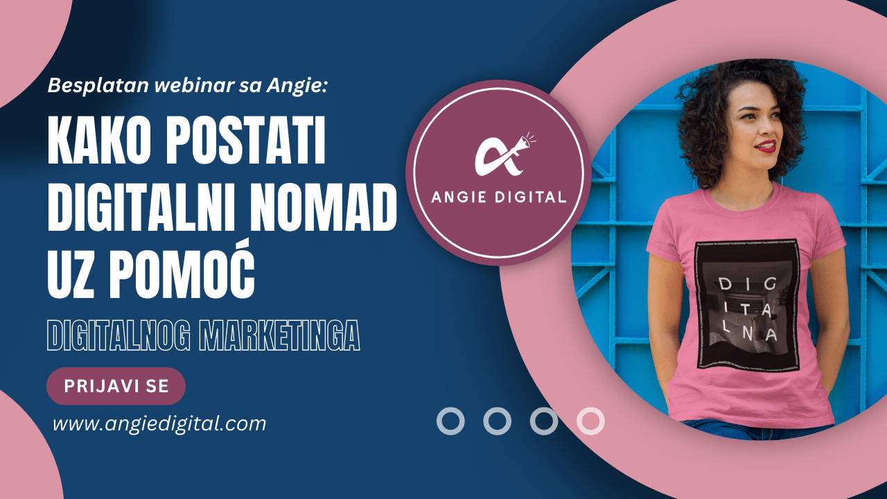 ANGIE DIGITAL Digitalni nomad webinar